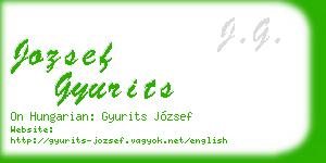jozsef gyurits business card