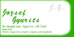 jozsef gyurits business card